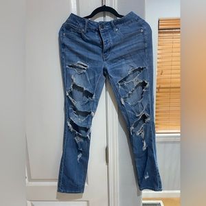 Ripped up jeans. Size 4